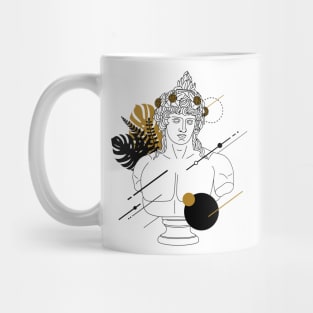 Dionysus God of the vine, grape-harvest, wine-making, wine, fertility, ritual madness, religious ecstasy, theatre Mug